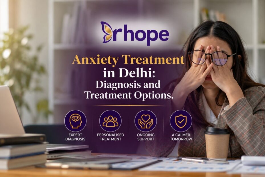 Anxiety Treatment in Delhi - Diagnosis and Treatment Options